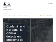 Tablet Screenshot of dixitciencia.com